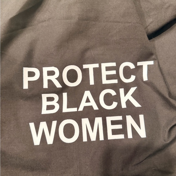 Cise "Protect Black Women" Suede Brown Tote - Picture 11 of 11